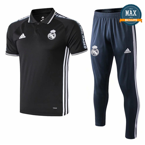 Maillot Polo + Pantalon Real Madrid 2019/20 Training Noir