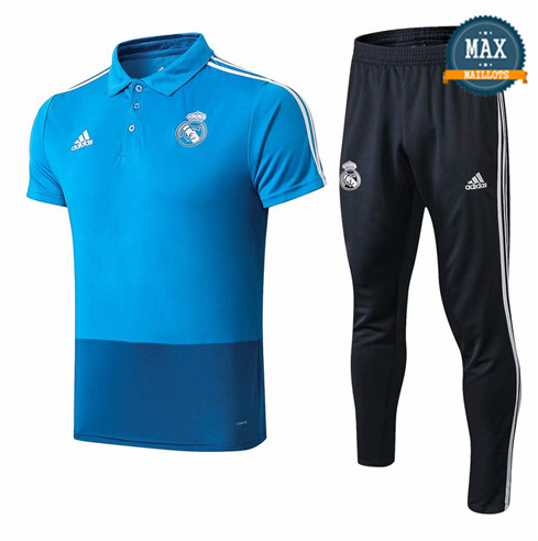 Maillot Polo + Pantalon Real Madrid 2019/20 Training Bleu/Noir