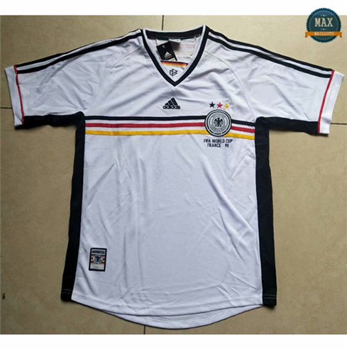 Max Maillots Classic 1998 Allemagne Blanc discout