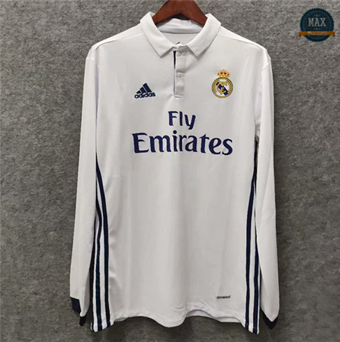 Max Maillots Classic 2016-17 Real Madrid Domicile Manche Longue
