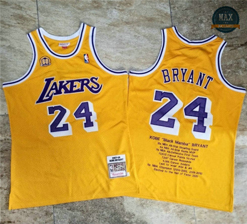 Max Maillot Kobe Bryant, Los Angeles Lakers - Gold Commemorative