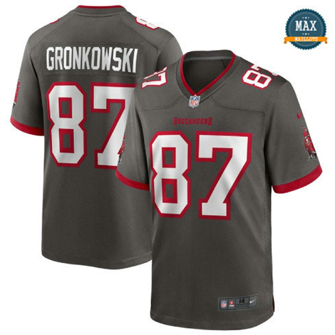 Max Maillots Rob Gronkowski, Tampa Bay Buccaneers - Pewter