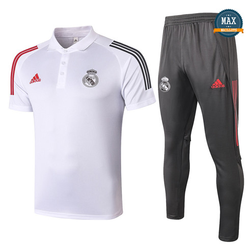 Real MadridReal Madrid POLO + Pantalon 2020/21 Training Blanc