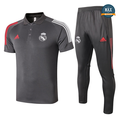 Real MadridReal Madrid POLO + Pantalon 2020/21 Training Gris foncé