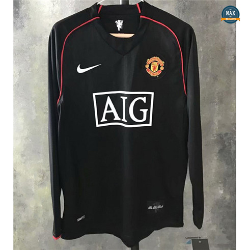 Max Maillots Rétro Manchester United 2007-08 Third Manche Longue