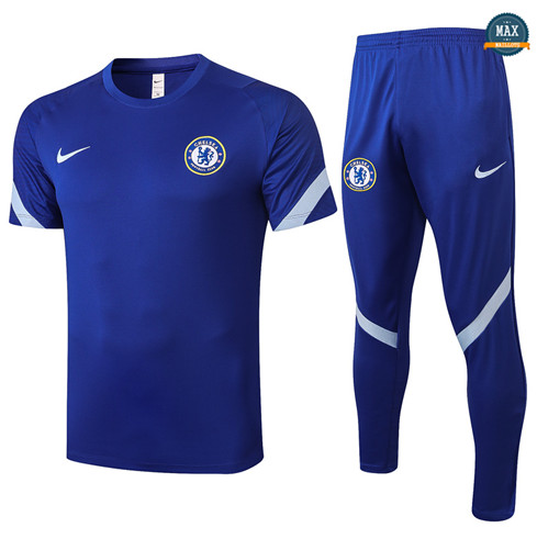 Max Maillots Chelsea + Pantalon 2020/21 Training Bleu