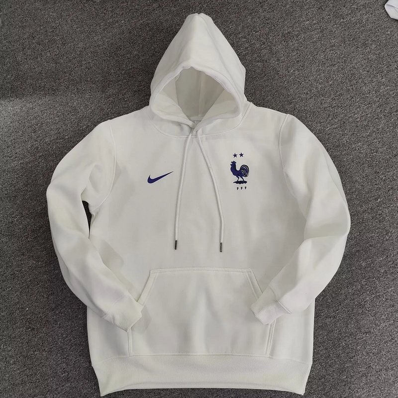 Max Maillot foot France Sweat A Capuche Blanc 2022 fiable max 517