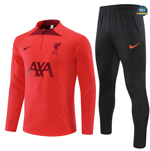 Max Maillots Survetement Liverpool 2022/23 rouge fiable