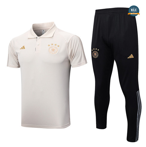 Max Maillot Polo Allemagne + Pantalon 2022/23 Training abricot grossiste