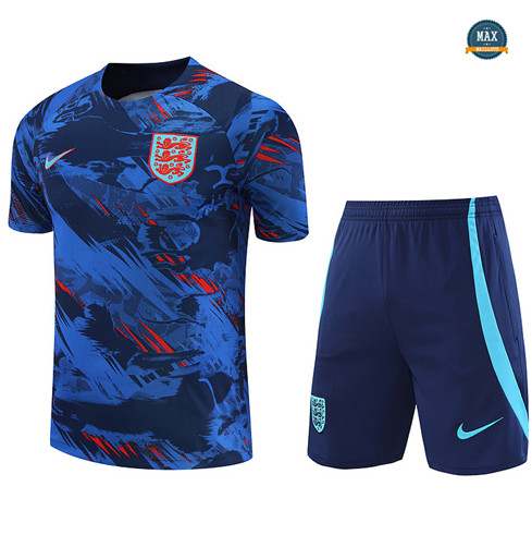Max Maillots Angleterre + Short 2022/23 Training Bleu flocage