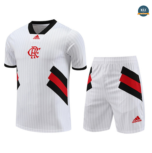 Nouveau Max Maillot Flamengo + Short 2023/24 Training Blanc flocage