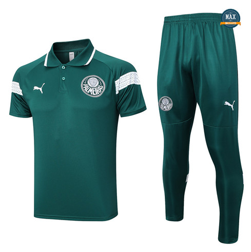 Nouveau Max Maillot Palmeiras Polo + Pantalon 2023/24 Training Vert flocage