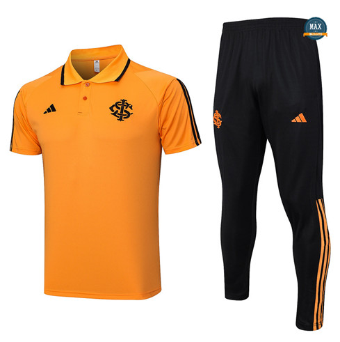 Achetez Max Maillot SC Internacional Polo + Pantalon 2023/24 Training Orange pas cher