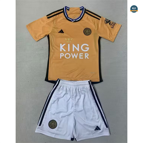 Soldes Max Maillots Leicester City Enfant Third 2023/24