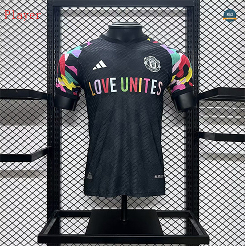 Soldes Max Maillot Player Version 2023/24 Manchester United pre-match Training Noir