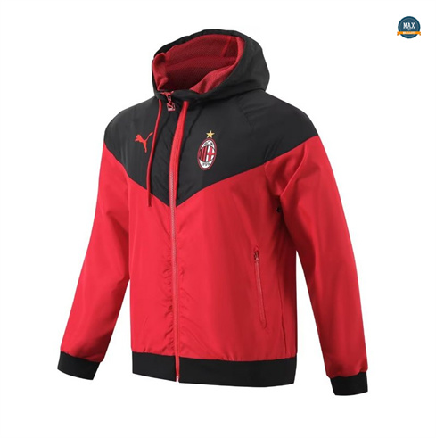 Créer Max Maillots Coupe vent AC Milan 2024/25 rouge