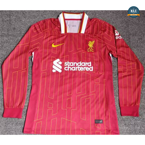 Max Maillot Liverpool rouge Manche Longue 2024/25