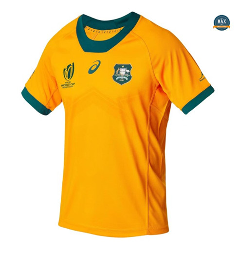 Maxmaillots: Max Maillot Camiseta Australia Home Rugby WC23