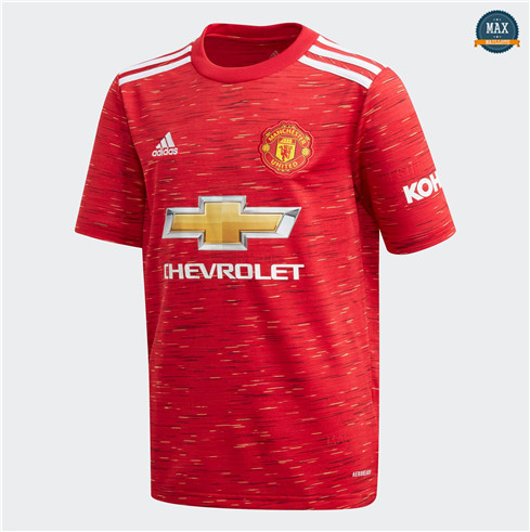 Max Maillots Manchester United Domicile 2020/21 pas cher