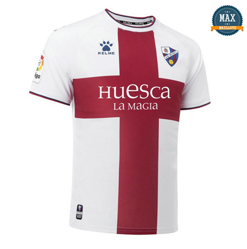 Maillot SD Huesca Exterieur 2018/19 Blanc/Rouge
