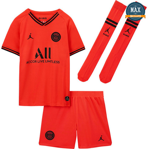 Maillot PSG Enfant Exterieur 2019/20 Orange/Rouge