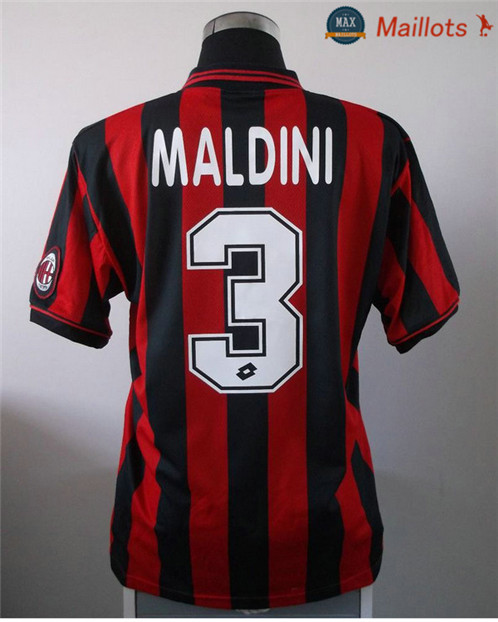 Maillot Retro 1996-97 AC Milan Domicile (3 Paolo Maldini)