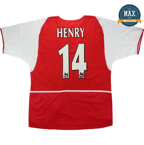 Maillot Retro 2002-04 Arsenal Domicile (14 Henry)