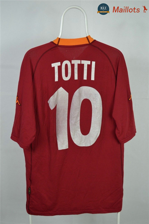 Maillot Retro 2000-01 AS Roma Domicile (10 Totti)