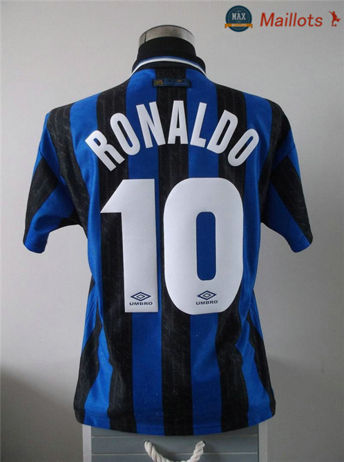 Maillot Retro 1997-98 Inter Milan Domicile (10 RONALDO)