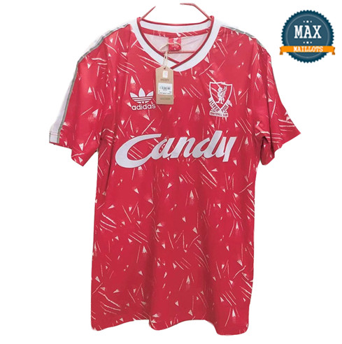 Maillot Retro 1989#Liverpool Rouge