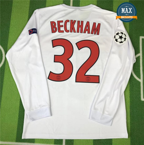 Maillot Retro 2012-13 Champions League PSG Manche Longue (32 Beckham)