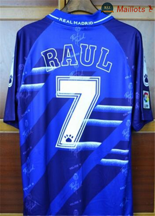 Maillot Retro 1994-96 Real Madrid Exterieur purple (7 Raul)