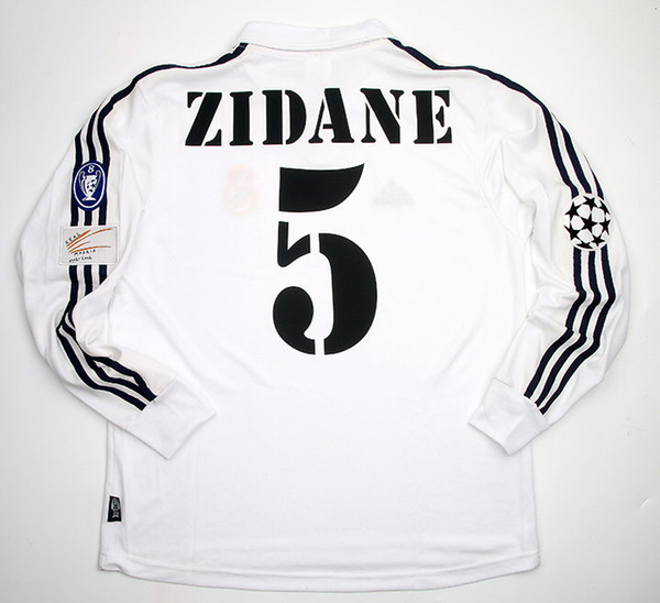 Maillot Retro 2002-03 UCL final Real Madrid Manche Longue 5 Zidane