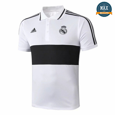 Maillot Polo Real Madrid 2019/20 Blanc/Noir