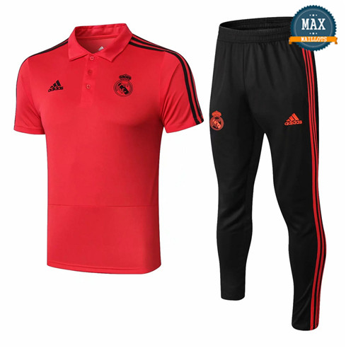 Maillot Polo Real Madrid 2018/19 Training Rouge