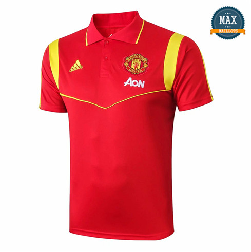 Maillot Polo Manchester United 2019/20 Training Rouge