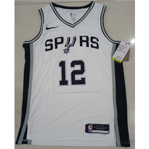 240286 Max Maillots NBA San Antonio Spurs ALDRIDGE 12 Blanc Taille:M