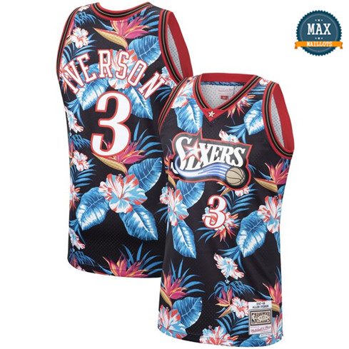 Allen Iverson, Philadelphia 76ers - Mitchell & Ness Floral Pack