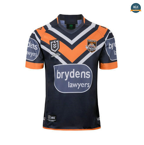 Max Maillot Rugby Wests Tigers Domicile 2019/20